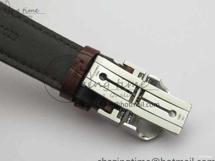 MIROTIME 0408 Original Portuguese IW358304 ZF 1:1 Best Edition SS White Dial RG Markers on Leather Strap A 7077